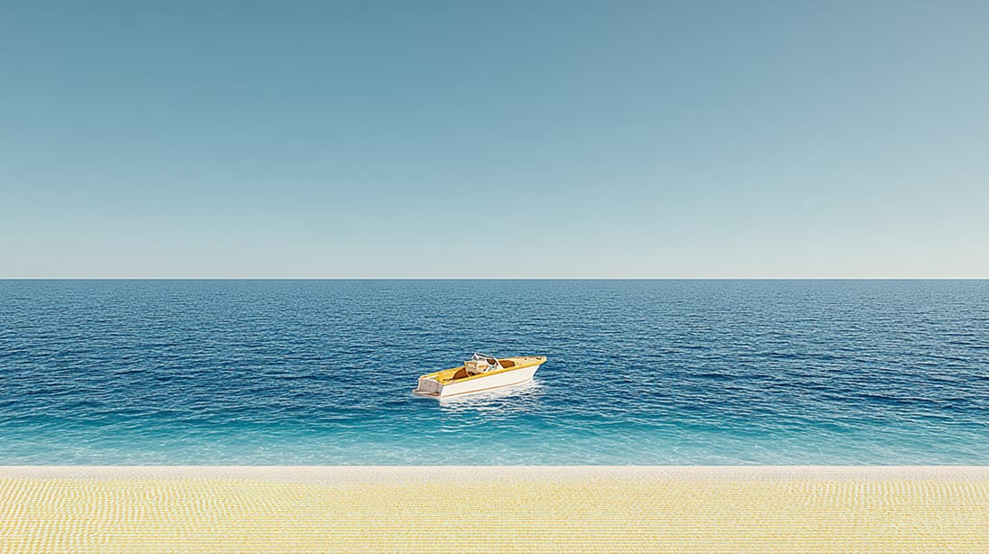 Costa Smeralda coastline with premium beach atmosphere