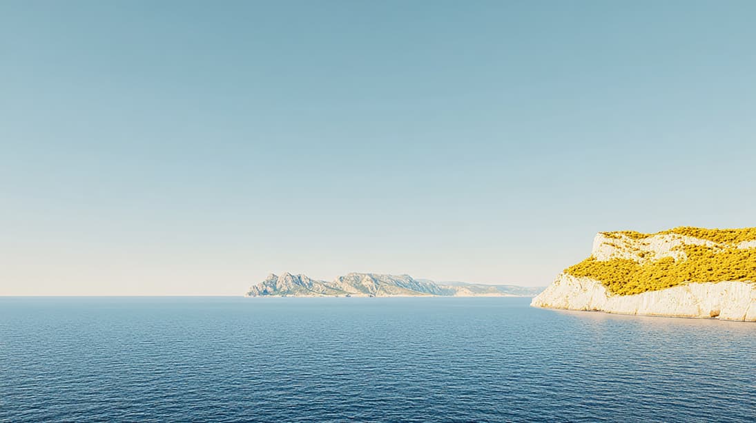 Costa Smeralda beach and sea colours from a yacht perspective