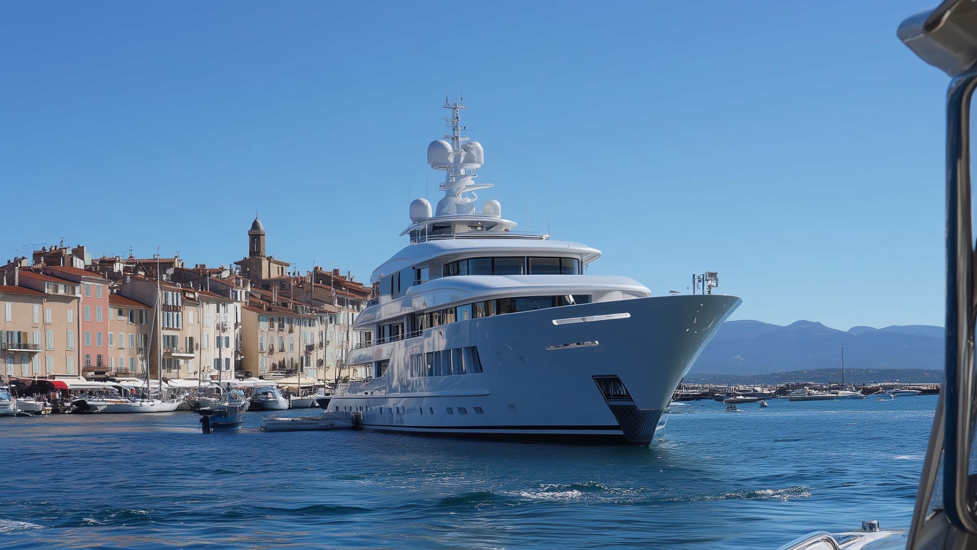 Couple on a sailing yacht at sunset in Sardinia